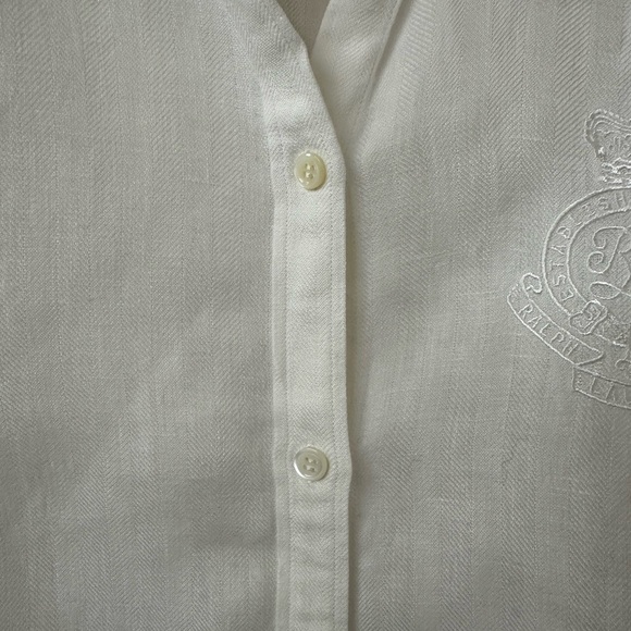 Classic White linen Shirt - Picture 3 of 7